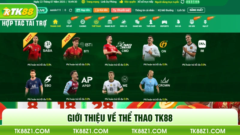 Giới thiệu về thể thao TK88