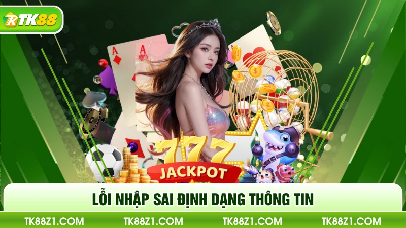 Lỗi nhập sai định thông tin