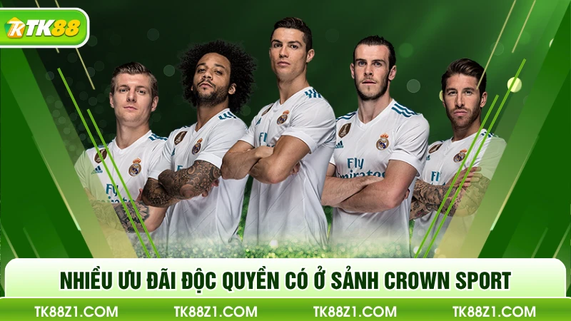 Nhiều ưu đãi độc quyền có ở sảnh Crown Sport