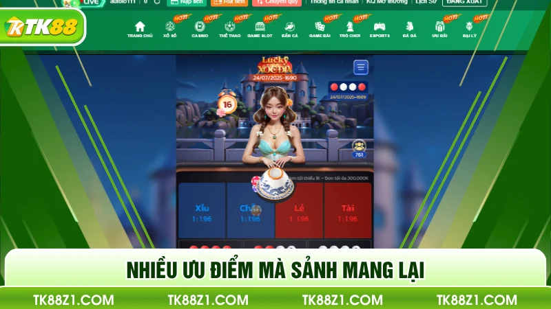 Nhiều ưu điểm mà sảnh mang lại