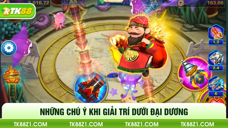 Những chú ý khi giải trí dưới đại dương