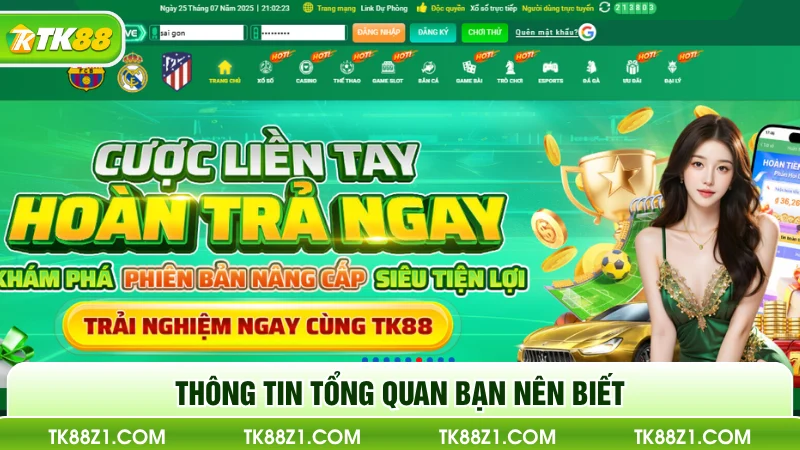 Thông tin giới thiệu về nhà cái TK88 